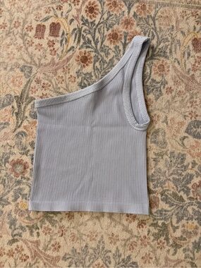 Nikki One shoulder ribbed stretchy top